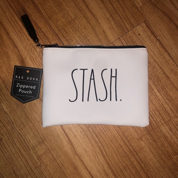 Rae Dunn Handbags - NWT Rae Dunn “Stash” Zippered Pouch